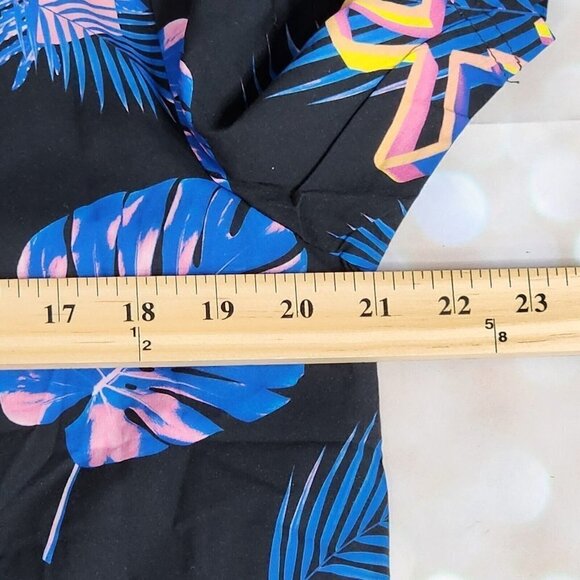 Dutch Bros Coffee Floral Artwork Short Sleeve Button Up Shirt, Men's Small - Picture 7 of 8